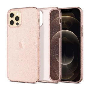 Силіконовий чохол Spigen Liquid Crystal Glitter Rose Quartz для iPhone 12 | 12 Pro - Фото 2