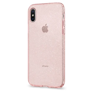 Чохол Spigen Liquid Crystal Glitter Rose Quartz для iPhone X | XS 057CS22654 - Фото 1