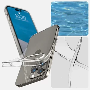 Силиконовый чехол Spigen Liquid Crystal для iPhone 14 Pro Clear - Фото 9
