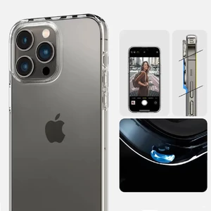 Силиконовый чехол Spigen Liquid Crystal для iPhone 14 Pro Clear - Фото 10
