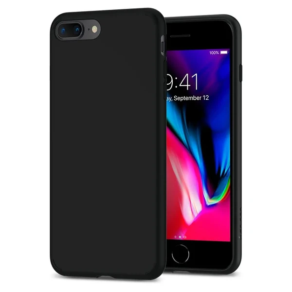 Чохол Spigen Liquid Crystal Matte Black для iPhone 7 Plus | 8 Plus у Полтаві