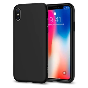 Чохол Spigen Liquid Crystal Matte Black для iPhone X | XS - Фото 2
