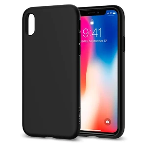 Чохол Spigen Liquid Crystal Matte Black для iPhone X | XS - Фото 3