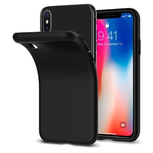 Чохол Spigen Liquid Crystal Matte Black для iPhone X | XS - Фото 4
