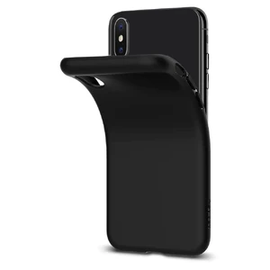 Чохол Spigen Liquid Crystal Matte Black для iPhone X | XS - Фото 5