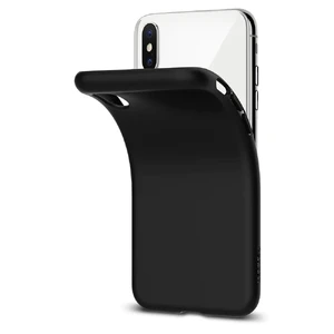 Чохол Spigen Liquid Crystal Matte Black для iPhone X | XS - Фото 7