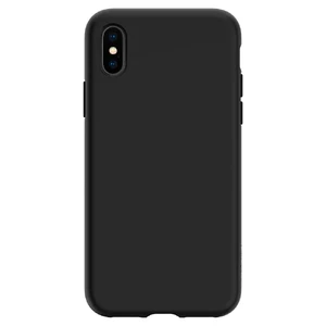 Чохол Spigen Liquid Crystal Matte Black для iPhone X | XS 057CS22119 - Фото 1