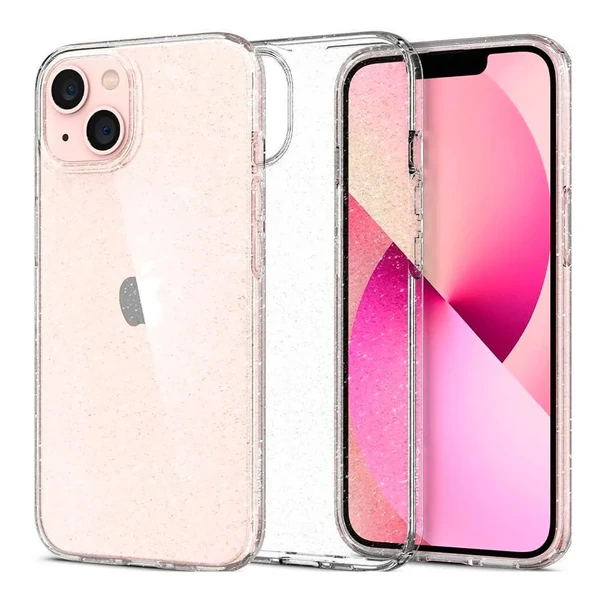 Прозорий захисний чохол Spigen Liquid Crystal Glitter Crystal Quartz для iPhone 13 у Житомирі