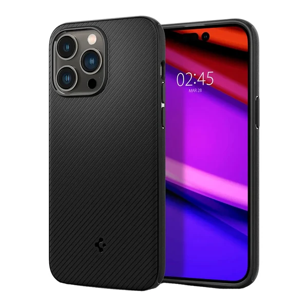 Силіконовий чохол Spigen Mag Armor (MagFit) Matte Black для iPhone 14 Pro у Житомирі