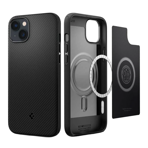 Силиконовый чехол Spigen Mag Armor with MagSafe Matte Black для iPhone 14 Plus в Сумах