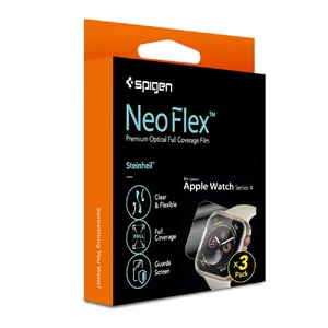 Защитная пленка Spigen Neo Flex для Apple Watch 44mm SE 2 | SE | 6 | 5 | 4 (3 пленки) - Фото 4