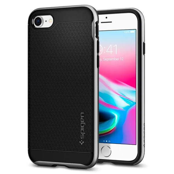 Чохол Spigen Neo Hybrid 2 Satin Silver для iPhone SE 3 | SE 2 | 8 | 7 у Полтаві