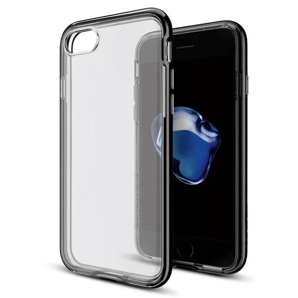 Чехол Spigen Neo Hybrid Crystal Jet Black для iPhone SE 3 | SE 2 | 8 | 7 в Черновцах
