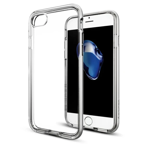 Чохол Spigen Neo Hybrid Crystal Satin Silver для iPhone SE 3 | SE 2 | 8 | 7