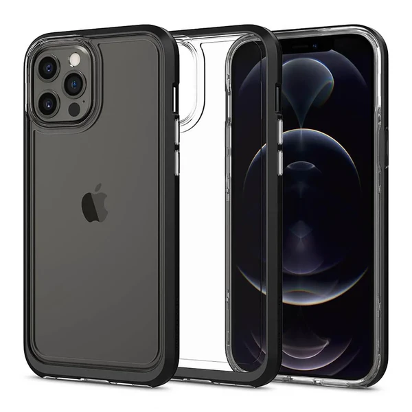Захисний чохол Spigen Neo Hybrid Crystal Black для iPhone 12 Pro Max в Ужгороді