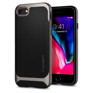Чехол Spigen Neo Hybrid Herringbone Gunmetal для iPhone SE 3 | SE 2 | 8 | 7 054CS22197 - Фото 1