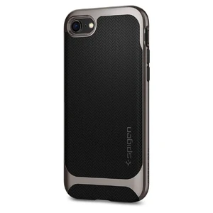Чехол Spigen Neo Hybrid Herringbone Gunmetal для iPhone SE 3 | SE 2 | 8 | 7 - Фото 5