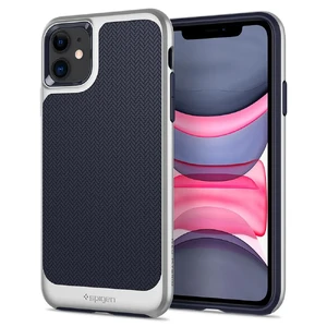 Противоударный чехол Spigen Neo Hybrid Satin Silver для iPhone 11 076CS27195 - Фото 1