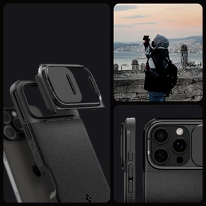 Черный чехол Spigen Optik Armor Mag MagSafe для iPhone 16 Pro - Фото 9