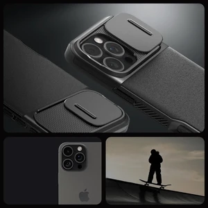 Черный чехол Spigen Optik Armor Mag MagSafe для iPhone 16 Pro - Фото 13