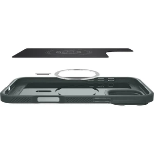 Зеленый защитный чехол Spigen Optik Armor Mag для iPhone 16 Pro Max - Фото 8