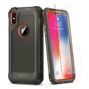 Защитный чехол Spigen Pro Guard Army Green для iPhone X | XS - Фото 2