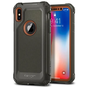 Защитный чехол Spigen Pro Guard Army Green для iPhone X | XS - Фото 3