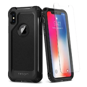 Защитный чехол Spigen Pro Guard Black для iPhone X | XS - Фото 2