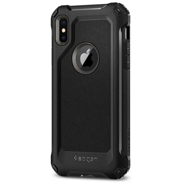 Захисний чохол Spigen Pro Guard Gunmetal для iPhone X | XS