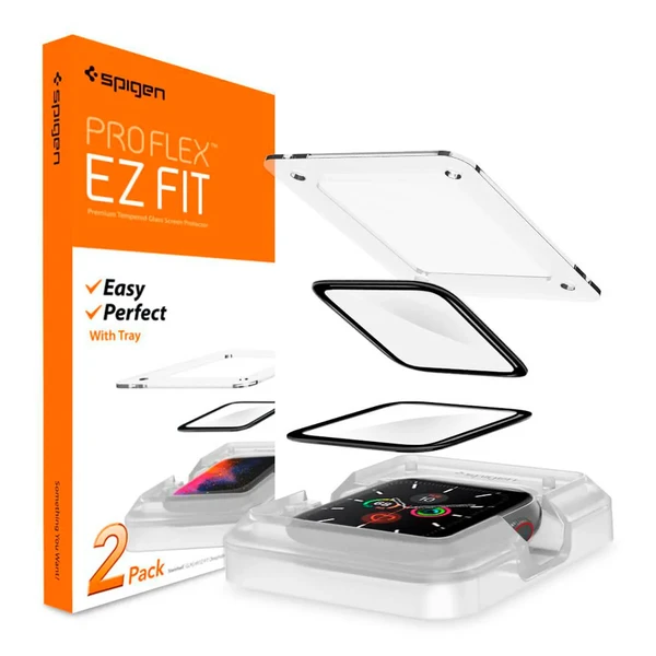 Захисна плівка Spigen ProFlex EZ Fit для Apple Watch 44mm Series SE 2 | SE | 6 | 5 | 4 (2 Pack)