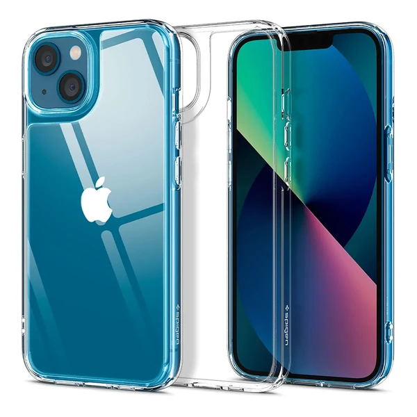 Скляний чохол Spigen Quartz Hybrid Crystal Clear для iPhone 13 mini у Львові