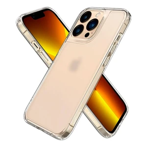 Стеклянный чехол Spigen Quartz Hybrid Matte Clear для iPhone 13 Pro - Фото 2