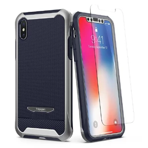Захисний чохол Spigen Reventon Platinum Silver для iPhone X | XS 057CS22648 - Фото 1