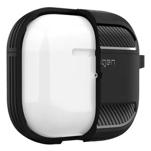 Противоударный чехол с карабином Spigen Rugged Armor Matte Black для AirPods 3 - Фото 6