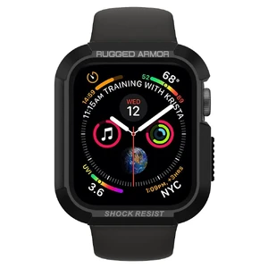 Протиударний чохол Spigen Rugged Armor Black для Apple Watch 44mm SE 2 | SE | 6 | 5 | 4 - Фото 3
