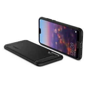 Захисний чохол Spigen Rugged Armor Black для Huawei P20 - Фото 8