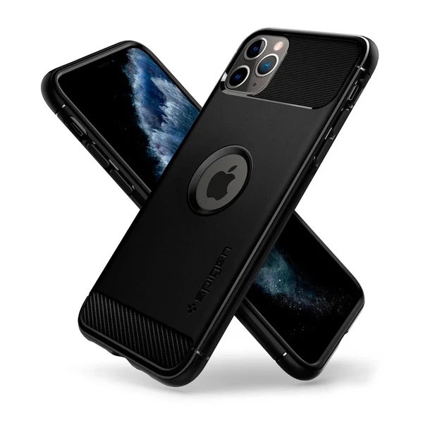 Чохол Spigen Rugged Armor Matte Black для iPhone 11 Pro в Запоріжжі