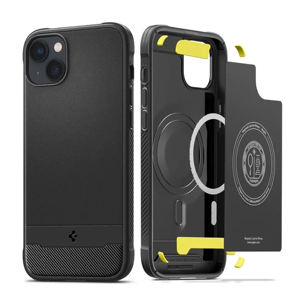 Защитный чехол Spigen Rugged Armor Mag MagSafe Matte Black для iPhone 14 Plus в Сумах