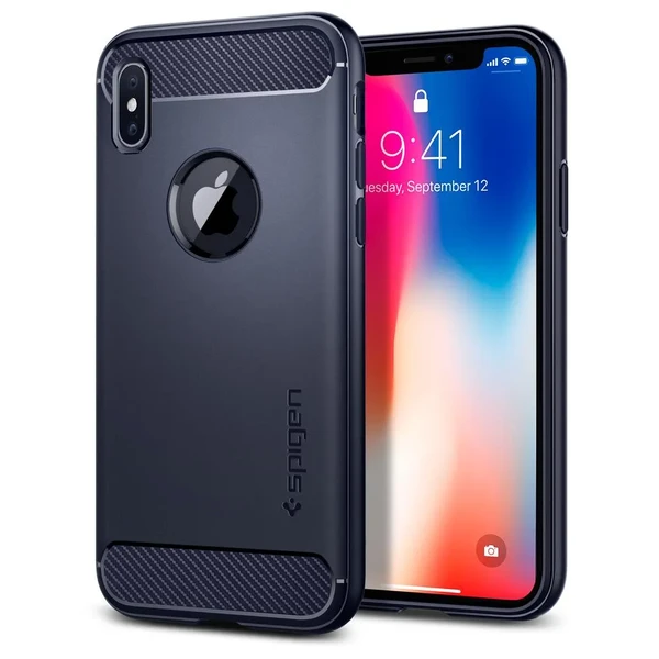 Чохол Spigen Rugged Armor Midnight Blue для iPhone X | XS у Полтаві