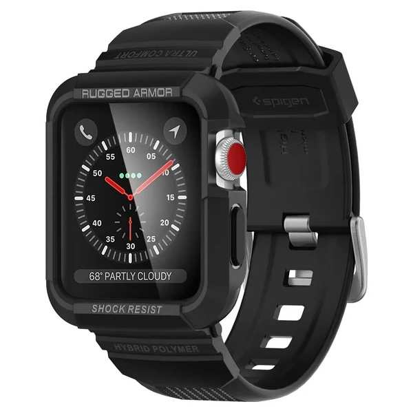 Противоударный чехол-ремешок Spigen Rugged Armor Pro для Apple Watch Series 1 | 2 | 3 42mm