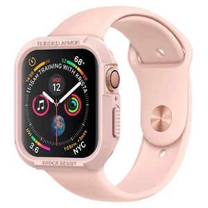 Противоударный чехол Spigen Rugged Armor Rose Gold для Apple Watch 40mm SE 2 | SE | 6 | 5 | 4 061CS24481 - Фото 1
