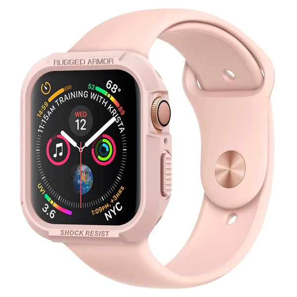 Протиударний чохол Spigen Rugged Armor Rose Gold для Apple Watch 40mm SE 2 | SE | 6 | 5 | 4