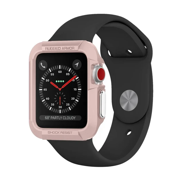 Чехол Spigen Rugged Armor Rose Gold для Apple Watch Series 1 | 2 | 3 42mm