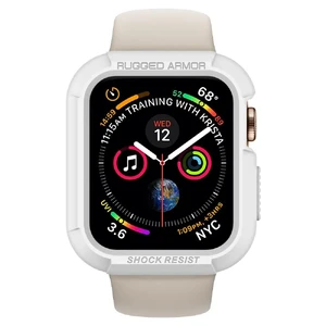 Протиударний чохол Spigen Rugged Armor White для Apple Watch 44mm SE 2 | SE | 6 | 5 | 4 - Фото 3