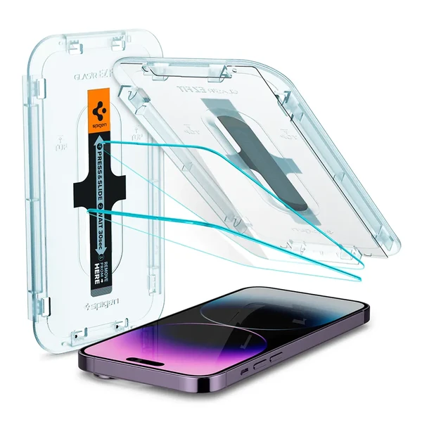Захисне скло Spigen Screen Protector EZ FIT Glas.tR (Sensor Protection) для iPhone 14 Pro (2 шт.)