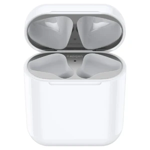 Защитная накладка Spigen Shine Shield Metallic Silver для зарядного кейса AirPods 1 | 2