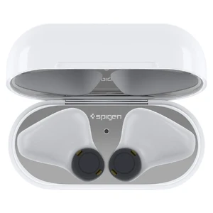 Защитная накладка Spigen Shine Shield Metallic Silver для зарядного кейса AirPods 1 | 2 - Фото 2