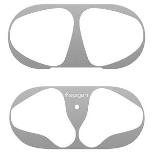 Защитная накладка Spigen Shine Shield Metallic Silver для зарядного кейса AirPods 1 | 2 - Фото 5