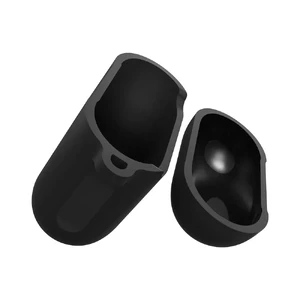 Силіконовий чохол з карабіном Spigen Silicone Case Black для Apple AirPods - Фото 6