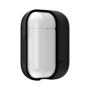 Силіконовий чохол з карабіном Spigen Silicone Case Black для Apple AirPods - Фото 4
